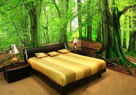 фотообои 3д для стен в спальне