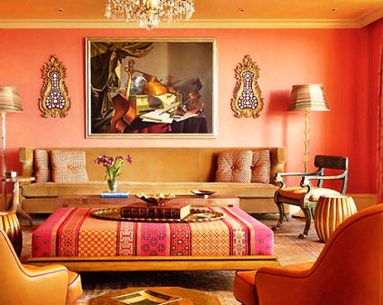 обои без рисунка для стен в гостинную