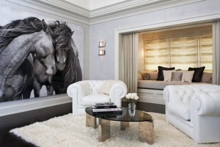 черно-белые фотообои на стену