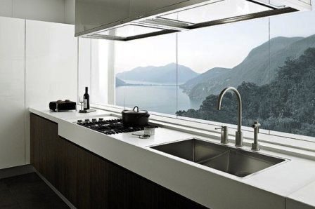 фотообои расширяющие пространство для кухни фото в интерьере