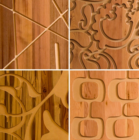 деревянные обои в интерьере