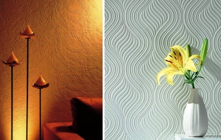 Структурные обои под покраску: преображаем интерьер, клеим структурные обои под покраску